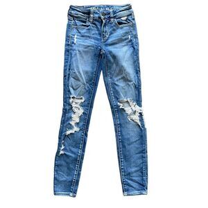 American Eagle Distressed Skinny Jeans Jeggings